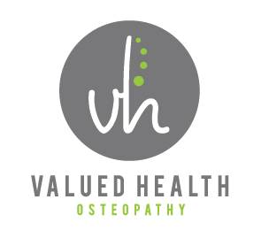 Osteopathy, Osteopath, Valued Health Osteopathy, Clinical Pilates, Massage Therapy, Back pain, Neck Pain, Sports Injuries, Pregnancy, Shoulder pain, Hip pain, Ankle pain, Tendonitis, Bursitis, Disc injuries, Nerve pain, Rehabilitation. 