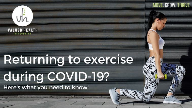 Returning to Exercise, Returning to exercise during cover-19, Exercise, Return to sport,  Osteopath Bentleigh, Osteopath Bentleigh East, Oste Bentleigh, Osteo Bentleigh East, Sports Injuries, Sports Injury, CIOVID-19 and Exercise, Injury Prevention, 